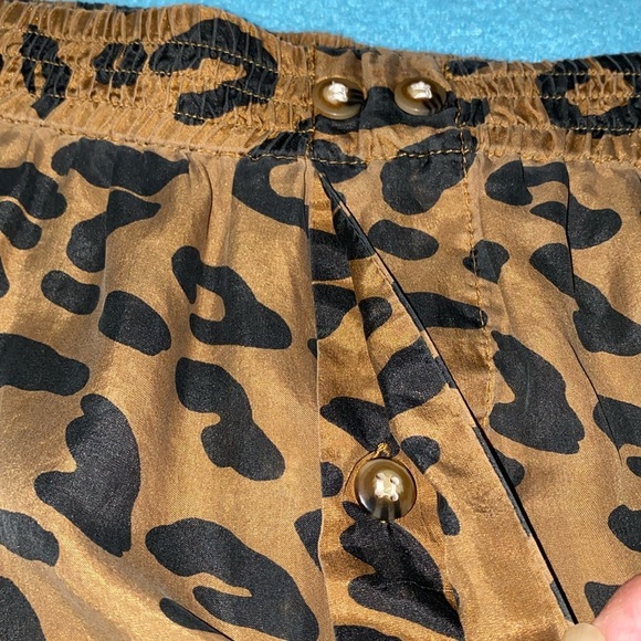 PERRY ELLIS silk cheetah print boxers button fly elastic waistband comfy size S - Picture 9 of 10